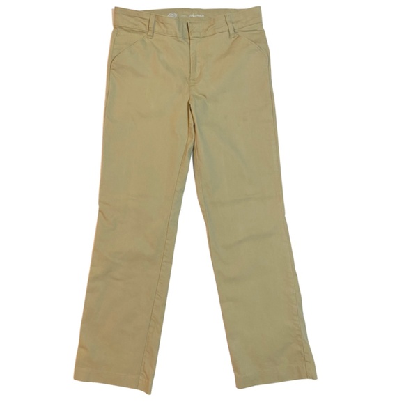 Dickie's Women's Relaxed Fit Cotton Blend Khaki Pants Size 8 - Picture 1 of 10